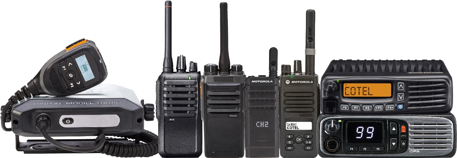 A range of different wireless radios that you can rent or hire for business from Cotel.