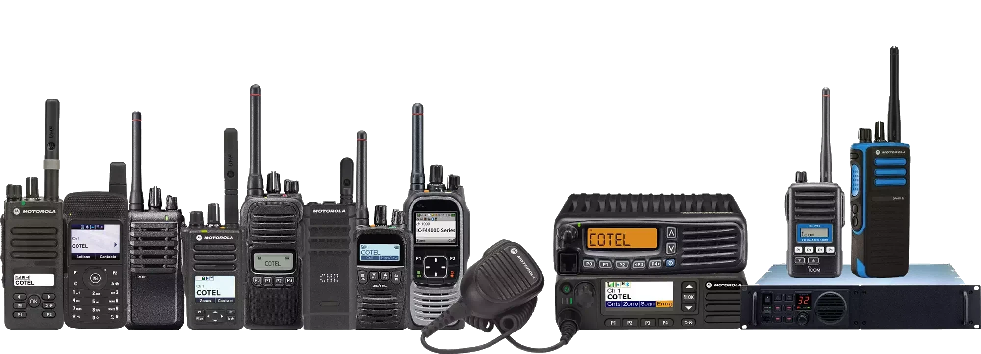 Whatever your requirements, basic of complex, Cotel have a range of radio equipment and experience to suit your needs.