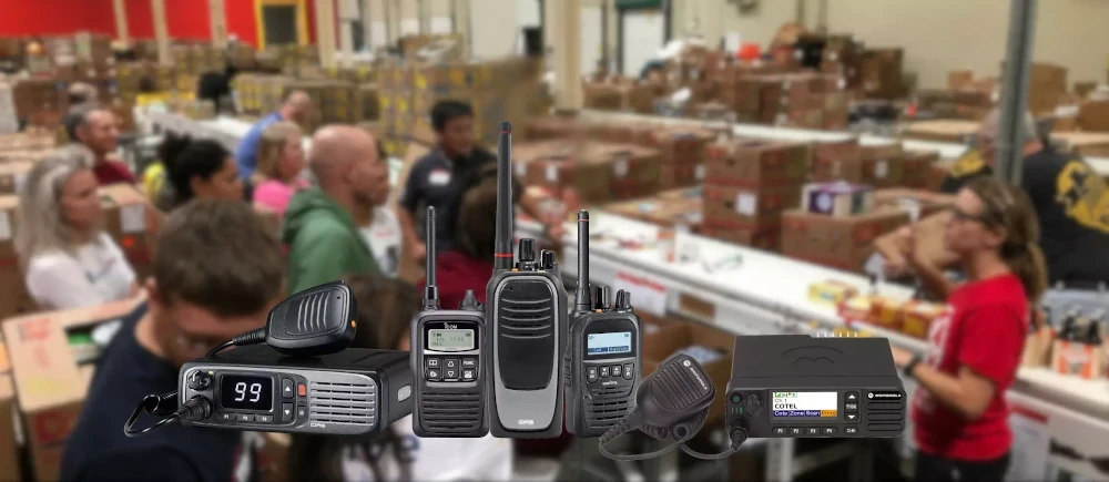 A sample of the Cotel wireless radio systems used in warehouses and retail centres.